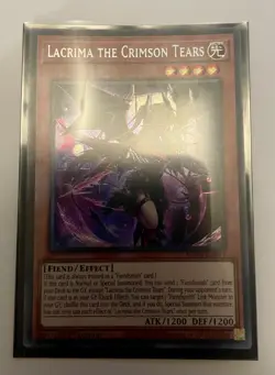 YUGIOH LACRIMA THE CRIMSON TEARS SECRECT RARE 1ST NEAR MINT ROTA-EN014 - Image 1