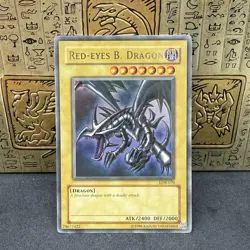 Yugioh Red-Eyes B. Dragon LOB-070 Ultra Rare Original Print NM - Image 1