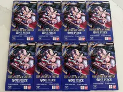 8 x One Piece OP14 - THE AZURE SEA’S SEVEN - Sleeved Blister Booster Packs Lot - Image 2