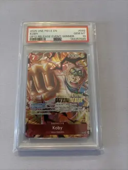Koby OP12 Release Event Winner PSA 10 2025 One Piece #092 POP 38 - Image 1