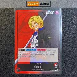 OP05-001 (Leader) Sabo : Awakening Of The New Era One Piece Card : English - Image 1