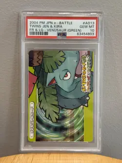 Pokemon Venusaur e-Card FireRed & LeafGreen #A013 Japanese PSA 10 Nintendo 2004 - Image 1