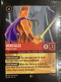 Hercules Mighty Leader - 118/204 - Legendary Whispers in the Well Card - Image 1