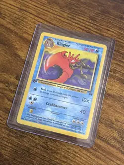 Pokemon TCG Kingler Base Fossil Set, 1st Edition Uncommon Card 38/62 - Image 3