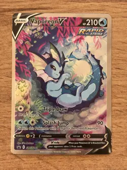 Vaporeon V SWSH181 Sword & Shield Pokemon TCG Promo Cards - Image 1