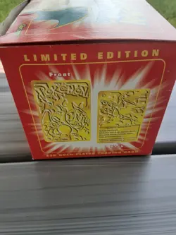 23K Gold Plated CHARIZARD Trading Card 1999 Burger King Pokemon Ball SEALED - Image 4