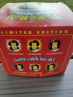 23K Gold Plated CHARIZARD Trading Card 1999 Burger King Pokemon Ball SEALED - Image 5