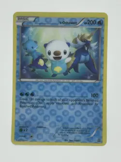 2011 ___'s OSHAWOTT Pokemon Promo Black Star Jumbo CARD lenticular - Image 1