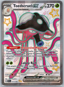 Pokemon - Toedscruel ex - 213/091 - SV Paldean Fates - Shiny Rare Card - Image 1