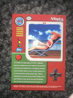 Pokemon Card TV3 Misty TOPPS Series 1 TV Animation Blue Logo Non-Holo! - Image 2