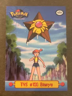 TV5 #120 Staryu TOPPS Series 1 Non-Holo Pokemon Card NM - Image 1