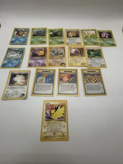 GYM HEROS Lot Of 16 Cards Vintage Pokemon WOTC TCG with Zapdos Promo Card! - Image 1