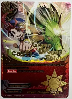Future Card Buddyfight Green Dragon Shield X2-BT01A-SP/S003EN SP - Image 1