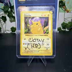 Pokemon Pikachu TCG Base Set Shadowless Common Card 58/102 Red Cheeks HP - Image 3