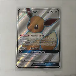 Pokemon Eevee GX SM174/SM242 Promo Full Art Holo Card TCG Basic Beast - Image 1