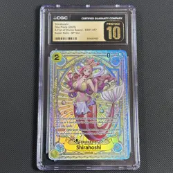 One Piece CCG Shirahoshi SP EB01-057 CGC Pristine 10 Graded Card - Image 1