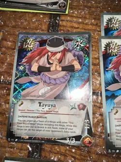 NARUTO CCG FOIL HOLO Super Rare Card Lot 34 TCG Sound Four Tcg Vintage 2002 - Image 5