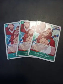 X3 One Piece Card Game TCG PRB02 Scratchmen Apoo EB01-015 Rare M/NM Condition - Image 1