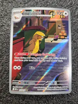 Pokemon Mega Evolution Gumshoos 153/132 Illustration Rare IR Full Art Card - Image 1