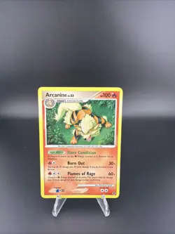 Pokemon TCG - Arcanine Rising Rivals Holo Card 1/111 LP Condition - Image 1