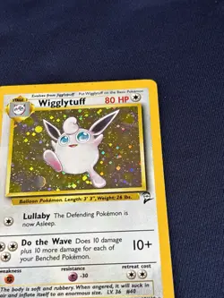 Wigglytuff 019/130 Base Set 2 Holo Pokemon card played - Image 3