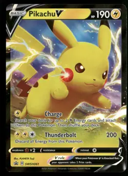 Pikachu V - SWSH061 SWSH: Sword & Shield Promo Cards Pokemon TCG - Image 1