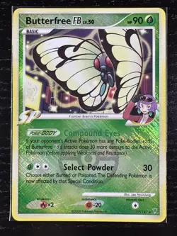 Butterfree FB 17/147 Supreme Victors Crosshatch Pokemon League Promo Card - Image 1