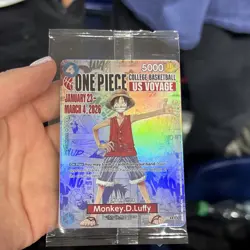 One Piece CCG Monkey.D.Luffy College Basketball Trading Card - Image 1