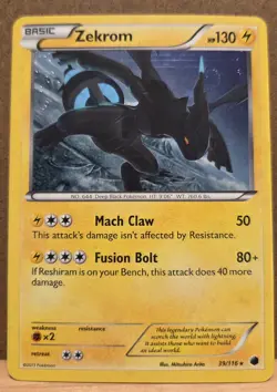 2 Pack! Zekrom BW Plasma Freeze 39/115 Holo NM & Cosmos LP - ungraded Cards - Image 4