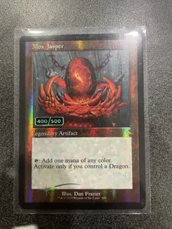 Magic The Gathering - MTG Serialized Mox Jasper #400/500 Foil Card - Image 1