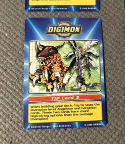 (4) Digimon Digi Battle Taco Bell Prome Tip Cards (1-4) (2000, Bandai) - Image 5