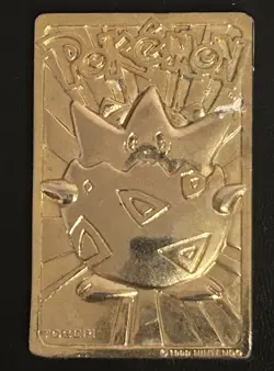 Pokemon - TOGEPI - 23k Gold Plated Trading Card - Burger King - 1999 - No Ball - Image 1
