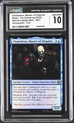 CHAMELEON, MASTER OF DISGUISE x4 mtg NM-M Marvel's Spider-Man 4 Unc CGC 10 - Image 1