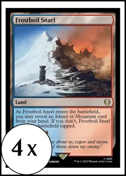 MTG - 4 x Frostboil Snarl - Playset 4x x4 - Lord of the Rings - LOTR LTR LTC - Image 1