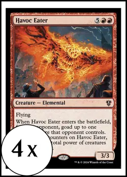 MTG - 4 x Havoc Eater - Karlov Manor Commander - Playset 4x x4 - Image 1