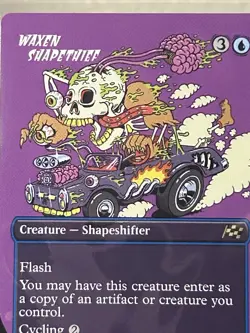 MTG: Waxen Shapethief (Borderless) Aetherdrift Regular Showcase Rare Modern #336 - Image 4