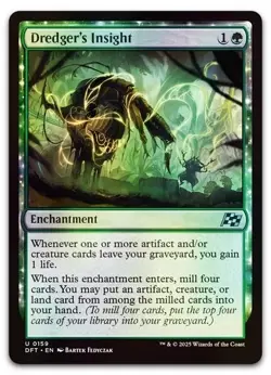 Dredger's Insight #159 (Foil) (NM) Aetherdrift DFT Magic MTG - Image 1