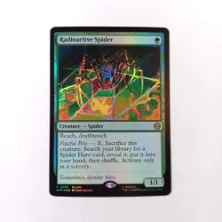 Magic the Gathering TCG Radioactive Spider P 0285 Foil Promo Marvel's Spider-Man - Image 1