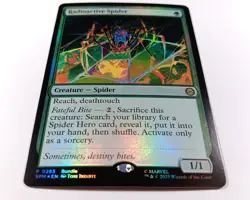 Magic the Gathering TCG Radioactive Spider P 0285 Foil Promo Marvel's Spider-Man - Image 4