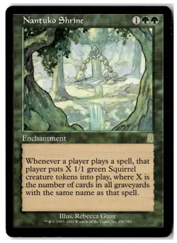 MTG Nantuko Shrine - Odyssey Moderately Played English - Image 1
