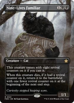 Nine-Lives Familiar (REGULAR) x1 - MTG Foundations FDN #321 - Image 1