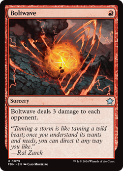 Boltwave (FOIL) x1 - MTG Foundations FDN #79 - Image 1