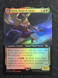 MTG - Terra, Magical Adept (Extended Art) Final Fantasy - Foil #511 NM - Image 1