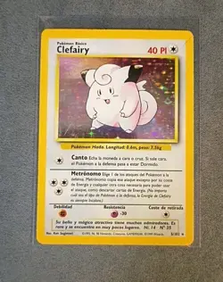 Pokemon TCG Vintage Clefairy 5/102 Base Set Holo Rare - Heavily Played - Image 1