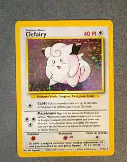 Pokemon TCG Vintage Clefairy 5/102 Base Set Holo Rare - Heavily Played - Image 3