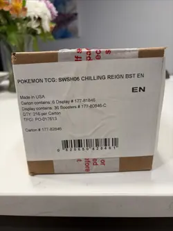 6-Pack CASE Pokemon TCG Chilling Reign Booster Box FACTORY SEALED NEW 820650828461 - Image 1