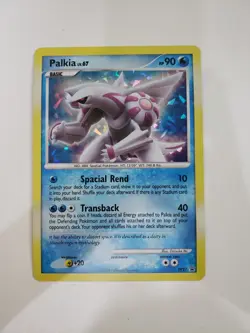 Pokemon Palkia DP27 Cracked Ice Holo 2008 Diamond & Pearl Black Star Promo JUMBO - Image 1