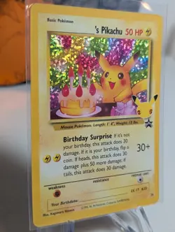 Birthday Pikachu Holo 24 Celebrations Classic Collection Pokemon 2021 NM - Image 2