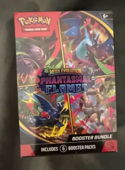 Pokemon TCG Mega Evolution Phantasmal Flames Booster Bundles New Sealed 6 Packs - Image 1