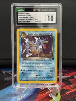 1999 Pokemon Team Rocket Dark Gyarados #8/82 Pre-Release Holo - CGC 10 Gem Mint - Image 3